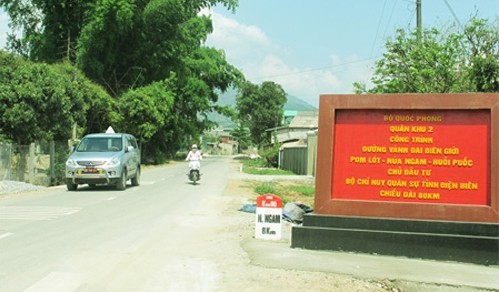 Straße von Pom Lot bis zum Grenzübergang Huoi Puoc eingeweiht
